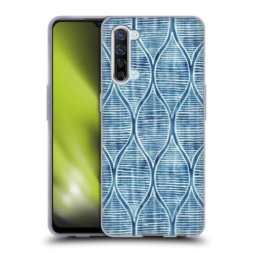 Micklyn Le Feuvre Flora And Fauna Hand Painted Blue White Pattern Soft Gel Case for OPPO Find X2 Lite 5G