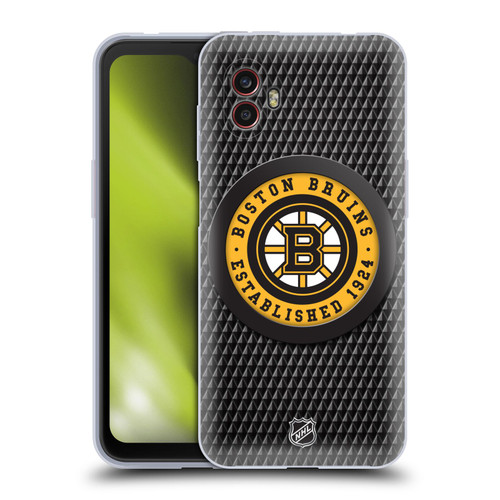 NHL Boston Bruins Puck Texture Soft Gel Case for Samsung Galaxy Xcover6 Pro/Pro2