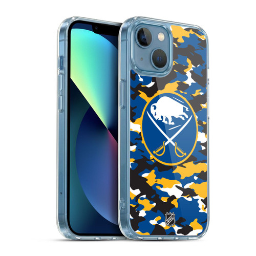 NHL Buffalo Sabres Camouflage Soft Gel Case for Apple iPhone 13 Mini