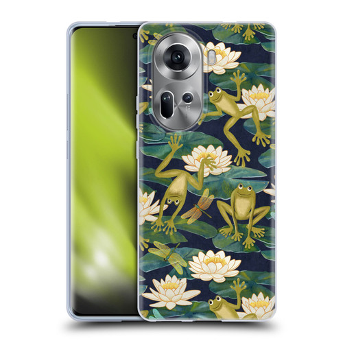 Micklyn Le Feuvre Flora And Fauna Frogs and Lilies Soft Gel Case for OPPO Reno11