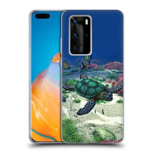 Simone Gatterwe Life In Sea Turtle Soft Gel Case for Huawei P40 Pro / P40 Pro Plus 5G