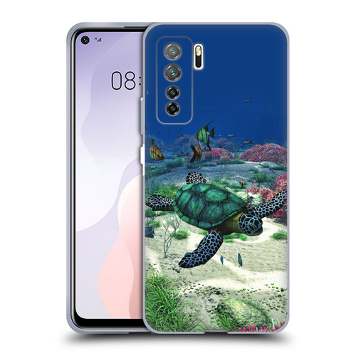 Simone Gatterwe Life In Sea Turtle Soft Gel Case for Huawei Nova 7 SE/P40 Lite 5G