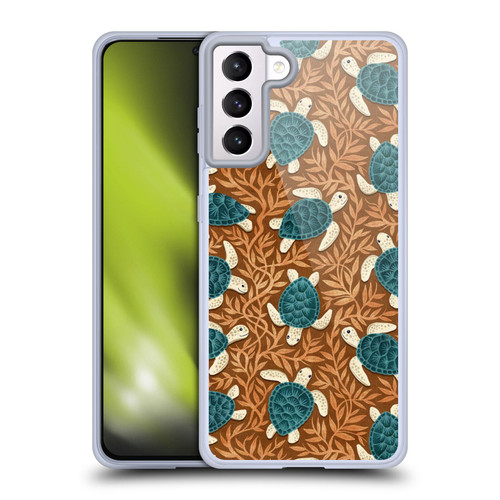 Micklyn Le Feuvre Flora And Fauna Tiny Turtle Treasures Soft Gel Case for Samsung Galaxy S21+ 5G
