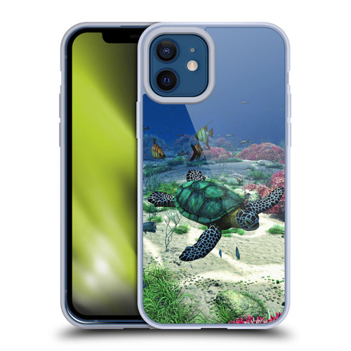 Simone Gatterwe Life In Sea Turtle Soft Gel Case for Apple iPhone 12 / iPhone 12 Pro