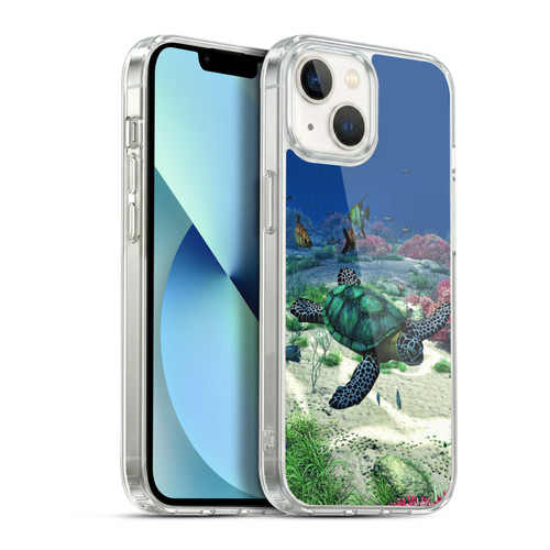 Simone Gatterwe Life In Sea Turtle Soft Gel Case for Apple iPhone 13