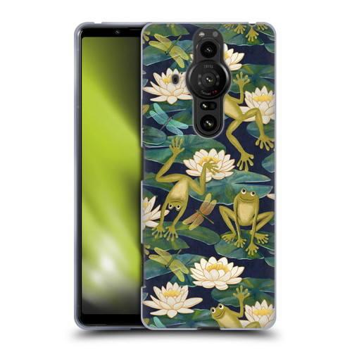 Micklyn Le Feuvre Flora And Fauna Frogs and Lilies Soft Gel Case for Sony Xperia Pro-I