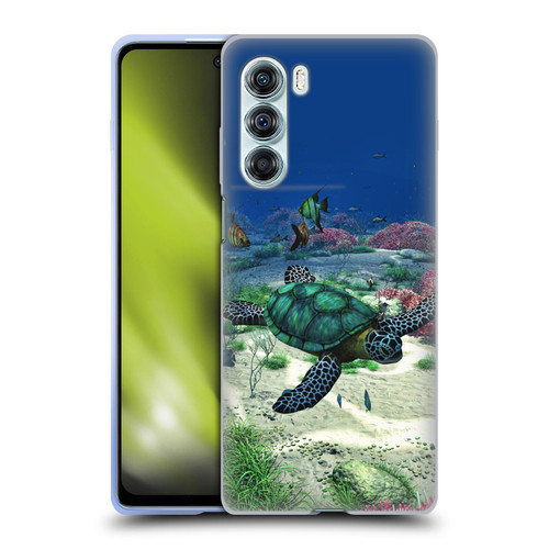 Simone Gatterwe Life In Sea Turtle Soft Gel Case for Motorola Edge S30 / Moto G200 5G