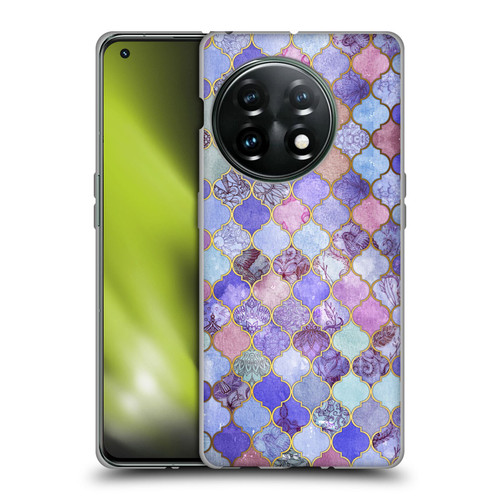 Micklyn Le Feuvre Moroccan Decorative Purple Soft Gel Case for OnePlus 11 5G
