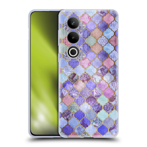 Micklyn Le Feuvre Moroccan Decorative Purple Soft Gel Case for OPPO OnePlus Ace 3V 5G