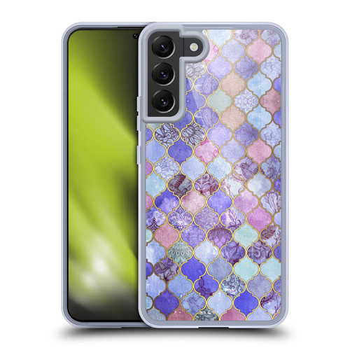 Micklyn Le Feuvre Moroccan Decorative Purple Soft Gel Case for Samsung Galaxy S22+ 5G