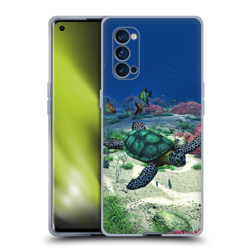 Simone Gatterwe Life In Sea Turtle Soft Gel Case for OPPO Reno 4 Pro 5G