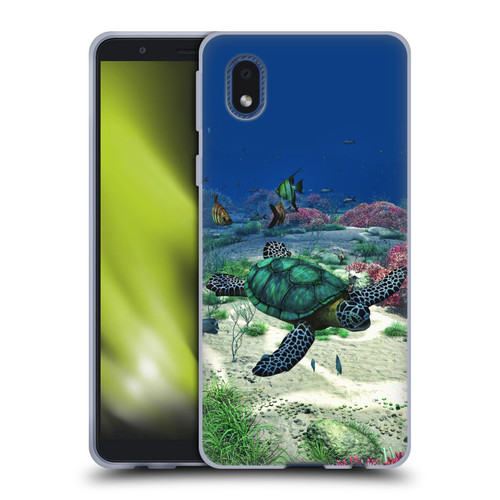 Simone Gatterwe Life In Sea Turtle Soft Gel Case for Samsung Galaxy A01 Core (2020)