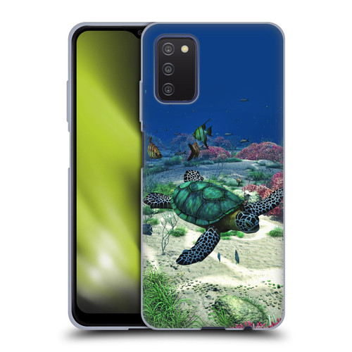 Simone Gatterwe Life In Sea Turtle Soft Gel Case for Samsung Galaxy A03s (2021)