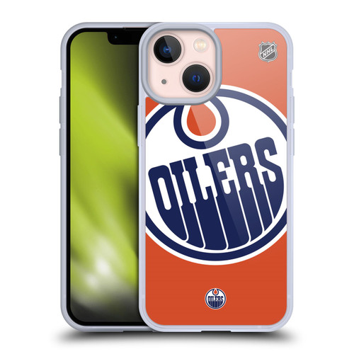 NHL Edmonton Oilers Oversized Soft Gel Case for Apple iPhone 13 Mini