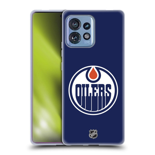 NHL Edmonton Oilers Plain Soft Gel Case for Motorola Moto Edge 40 Pro/Plus 2023