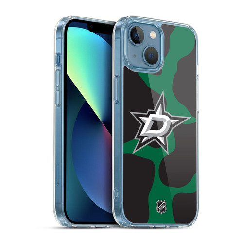 NHL Dallas Stars Cow Pattern Soft Gel Case for Apple iPhone 13 Mini