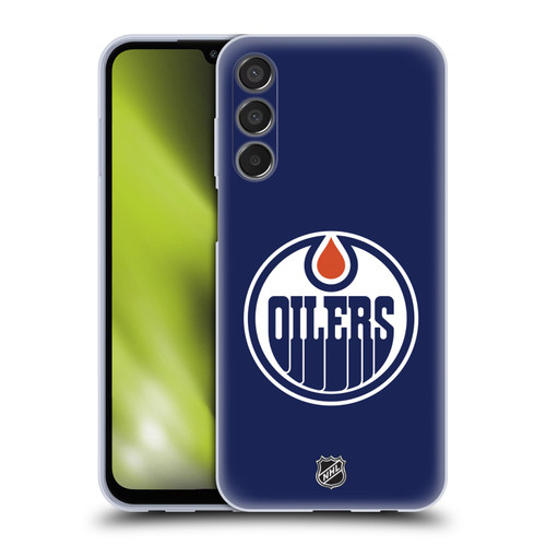 NHL Edmonton Oilers Plain Soft Gel Case for Samsung Galaxy M15/F15 5G