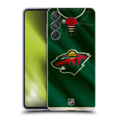 NHL Minnesota Wild Jersey Soft Gel Case for Samsung Galaxy M55 5G