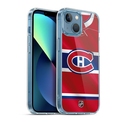 NHL Montreal Canadiens Jersey Soft Gel Case for Apple iPhone 13 Mini