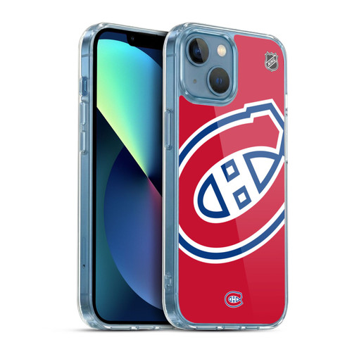 NHL Montreal Canadiens Oversized Soft Gel Case for Apple iPhone 13 Mini