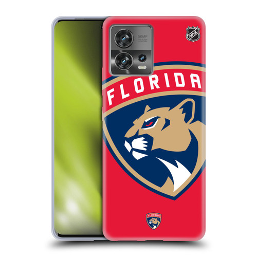 NHL Florida Panthers Oversized Soft Gel Case for Motorola Moto Edge 30 Fusion