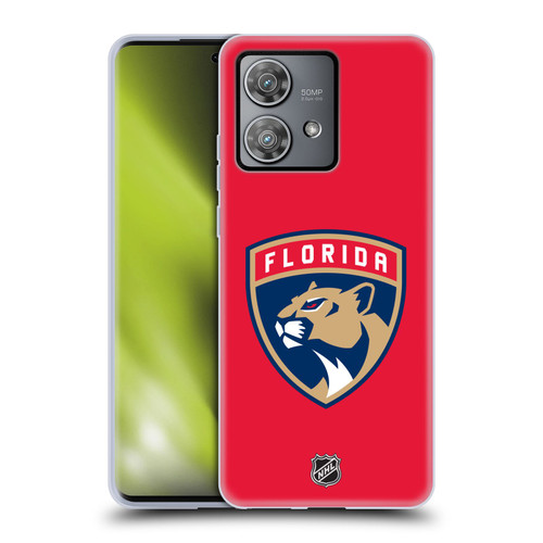 NHL Florida Panthers Plain Soft Gel Case for Motorola Edge 40 Neo 5G