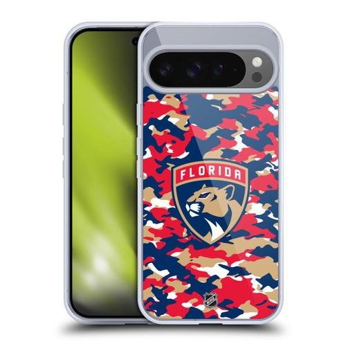 NHL Florida Panthers Camouflage Soft Gel Case for Google Pixel 9 Pro XL
