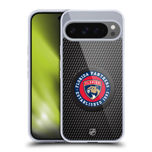 NHL Florida Panthers Puck Texture Soft Gel Case for Google Pixel 9 Pro XL