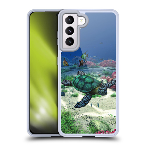 Simone Gatterwe Life In Sea Turtle Soft Gel Case for Samsung Galaxy S21 5G