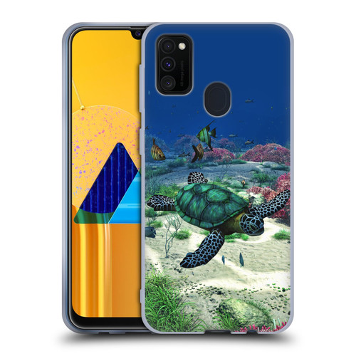 Simone Gatterwe Life In Sea Turtle Soft Gel Case for Samsung Galaxy M30s (2019)/M21 (2020)