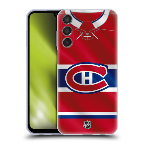 NHL Montreal Canadiens Jersey Soft Gel Case for Samsung Galaxy M15/F15 5G