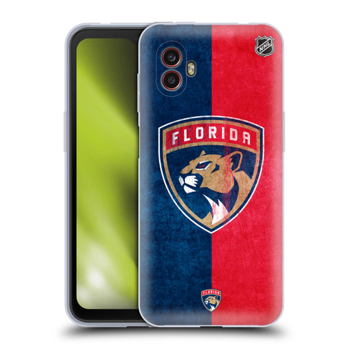 NHL Florida Panthers Half Distressed Soft Gel Case for Samsung Galaxy Xcover6 Pro/Pro2