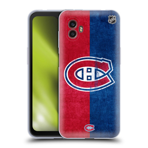 NHL Montreal Canadiens Half Distressed Soft Gel Case for Samsung Galaxy Xcover6 Pro/Pro2