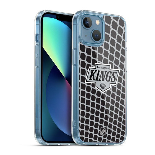 NHL Los Angeles Kings Net Pattern Soft Gel Case for Apple iPhone 13 Mini