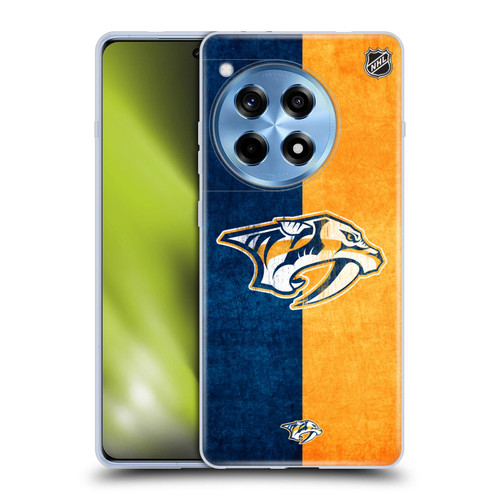 NHL Nashville Predators Half Distressed Soft Gel Case for OPPO OnePlus Ace 3 5G