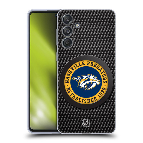 NHL Nashville Predators Puck Texture Soft Gel Case for Samsung Galaxy M55 5G