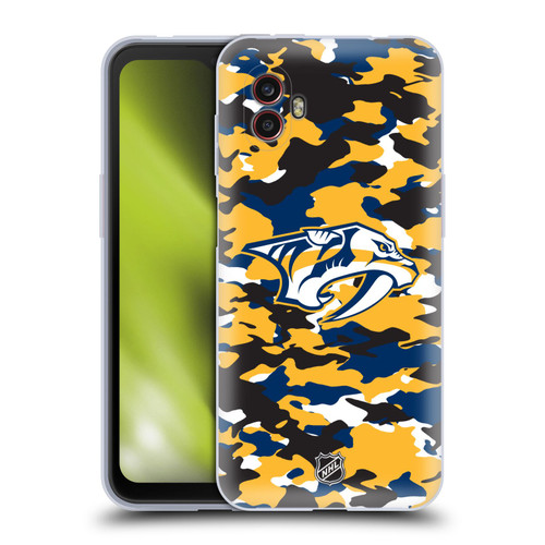 NHL Nashville Predators Camouflage Soft Gel Case for Samsung Galaxy Xcover6 Pro/Pro2