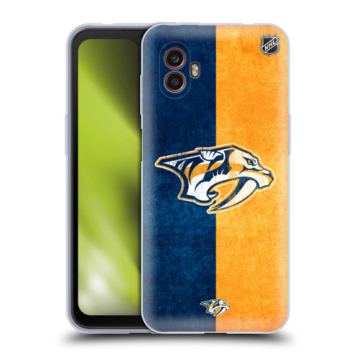 NHL Nashville Predators Half Distressed Soft Gel Case for Samsung Galaxy Xcover6 Pro/Pro2