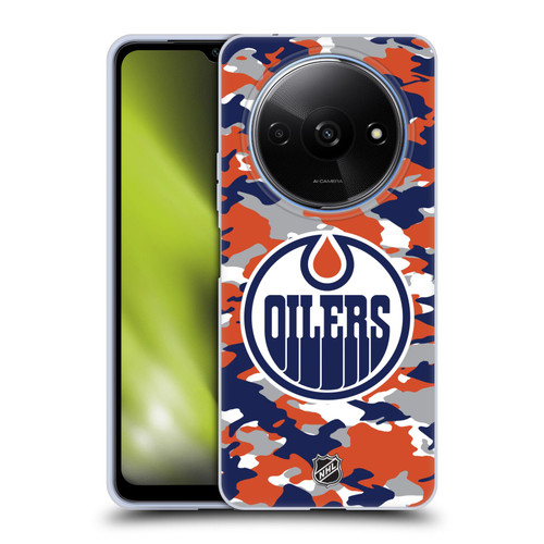 NHL Edmonton Oilers Camouflage Soft Gel Case for Xiaomi Redmi A3