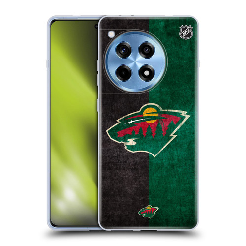 NHL Minnesota Wild Half Distressed Soft Gel Case for OPPO OnePlus Ace 3 5G