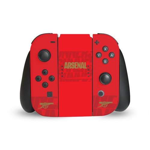 Arsenal FC Logos Red and Gold Crest Vinyl Sticker Skin Decal Cover for Nintendo Switch Joy Controller