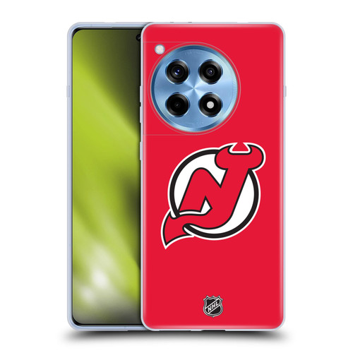 NHL New Jersey Devils Plain Soft Gel Case for OPPO OnePlus Ace 3 5G