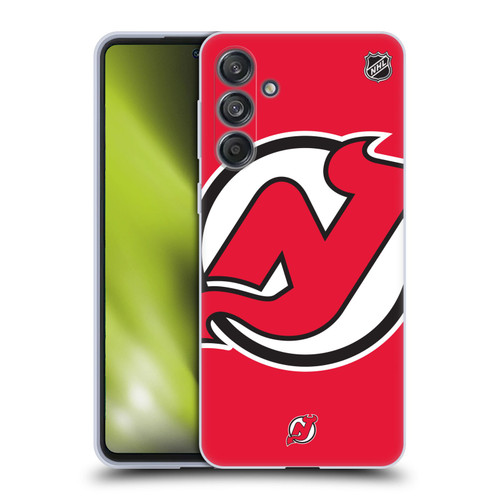 NHL New Jersey Devils Oversized Soft Gel Case for Samsung Galaxy M55 5G