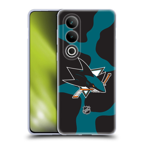 NHL San Jose Sharks Cow Pattern Soft Gel Case for OPPO OnePlus Ace 3V 5G