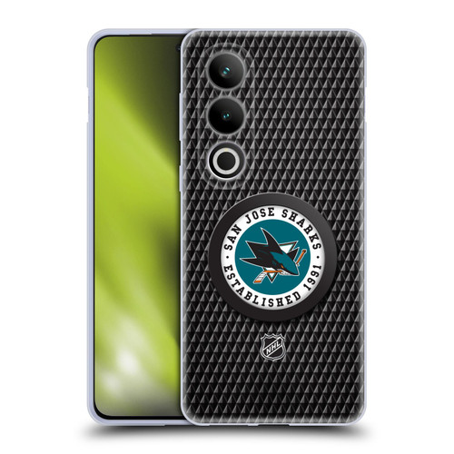 NHL San Jose Sharks Puck Texture Soft Gel Case for OPPO OnePlus Ace 3V 5G