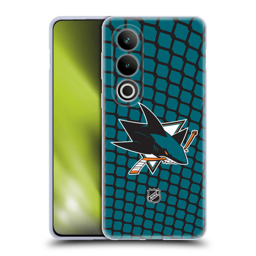 NHL San Jose Sharks Net Pattern Soft Gel Case for OPPO OnePlus Ace 3V 5G