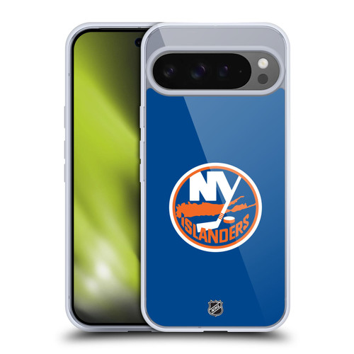 NHL New York Islanders Plain Soft Gel Case for Google Pixel 9 Pro XL