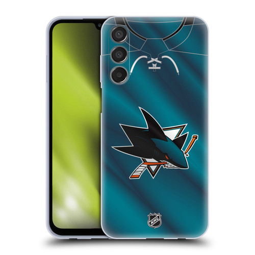 NHL San Jose Sharks Jersey Soft Gel Case for Samsung Galaxy M15/F15 5G