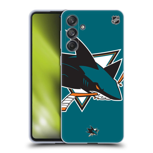 NHL San Jose Sharks Oversized Soft Gel Case for Samsung Galaxy M55 5G