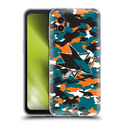 NHL San Jose Sharks Camouflage Soft Gel Case for Samsung Galaxy Xcover6 Pro/Pro2